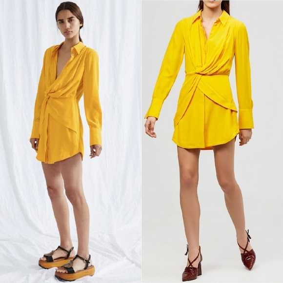 Acler alma silk shirt dress Clearance